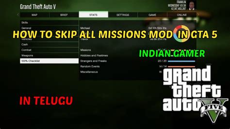 gta5 skip intro|gta v skip mission mod.
